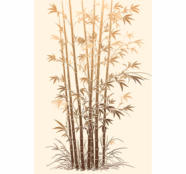 Zen bamboos bathroom roller blind - TenStickers