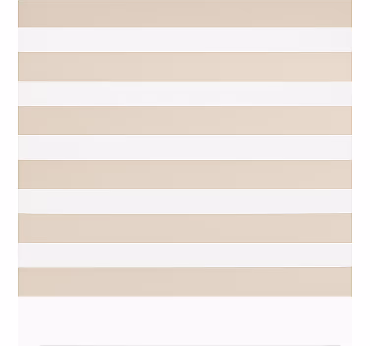 Cream and white horizontal classic roller blind - TenStickers