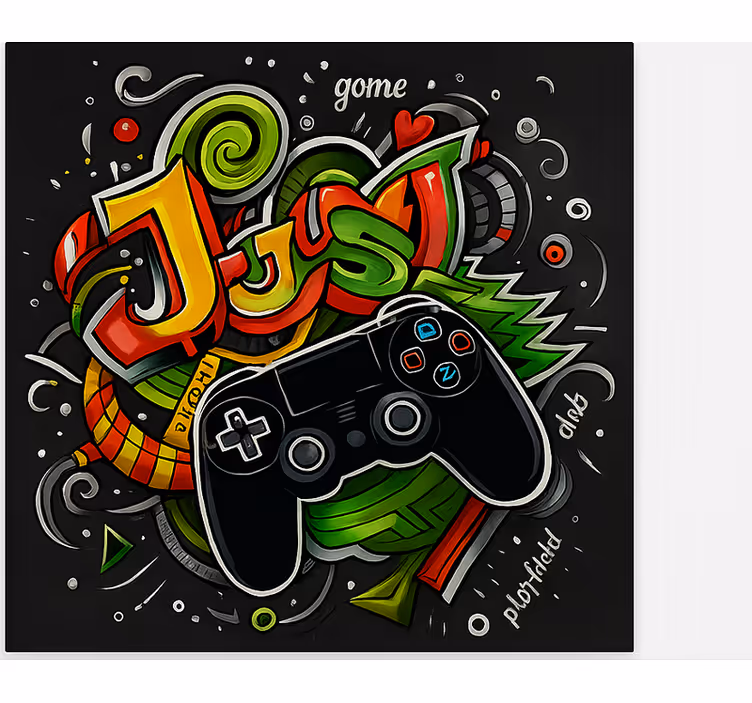 Graffiti just game controller geek roller blind - TenStickers