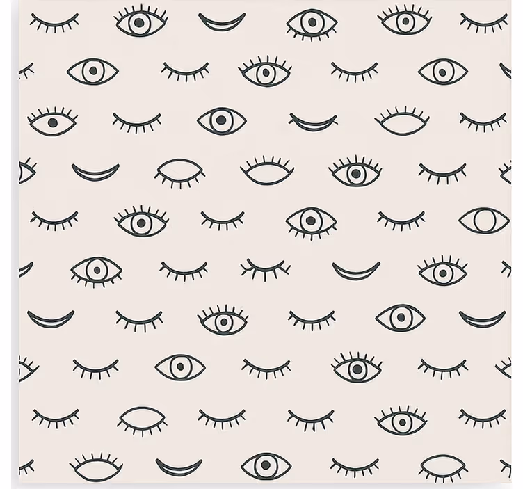 Eyelash eye pattern teenage bedroom roller blind - TenStickers