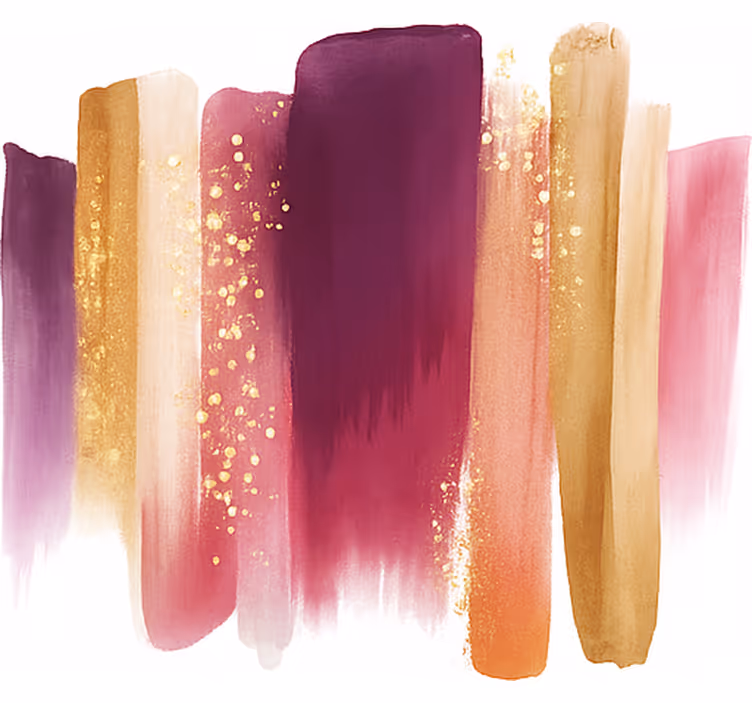 Abstract strokes teenage bedroom roller blind - TenStickers
