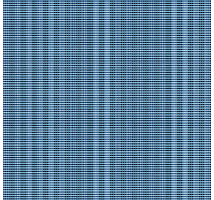 Blue woven plaid effcet  dining room roller blind - TenStickers