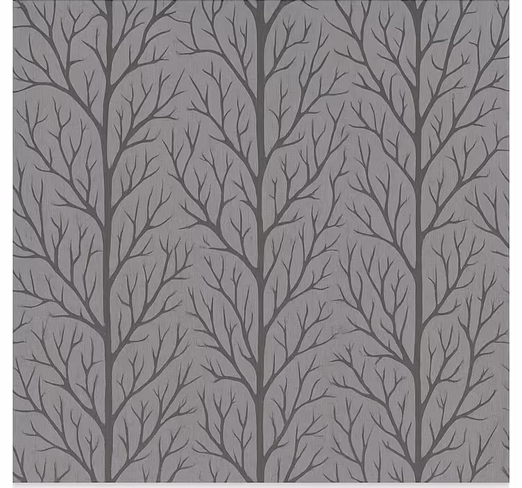 Grey forest trees dining room roller blind - TenStickers