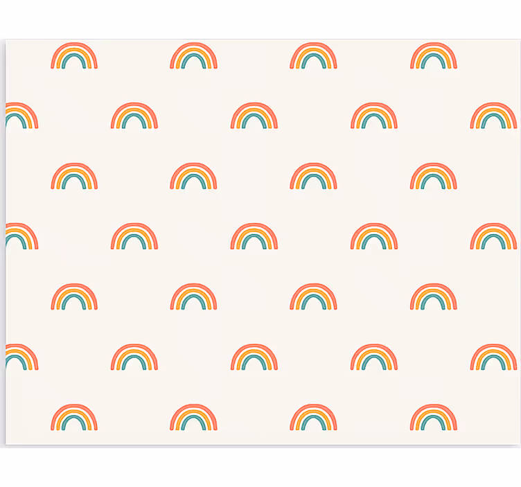 Scandinavian roller blind colourful cascading rainbows - TenStickers