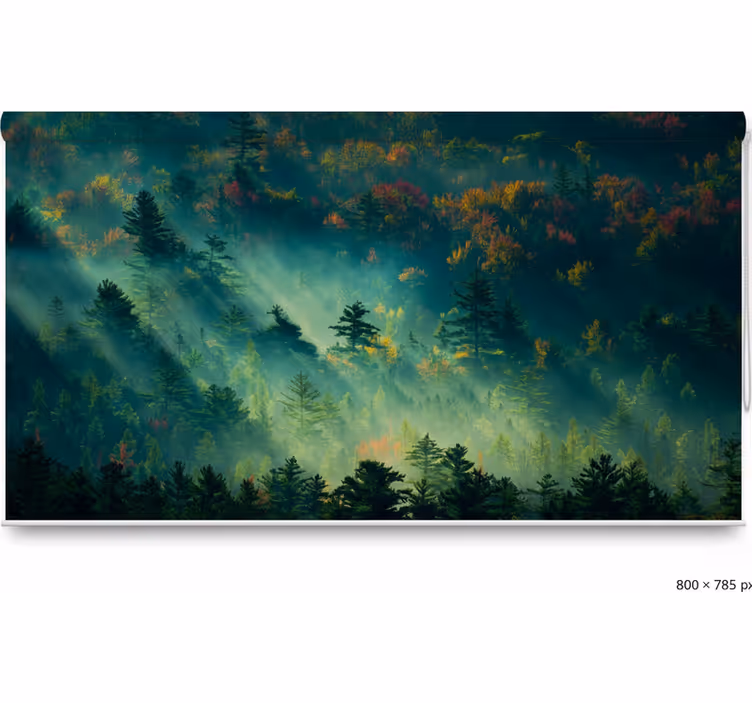 Tree roller blind the mysterious woods - TenStickers
