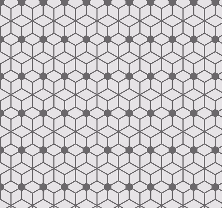 Bathroom roller blind in hexagonal tile design - TenStickers