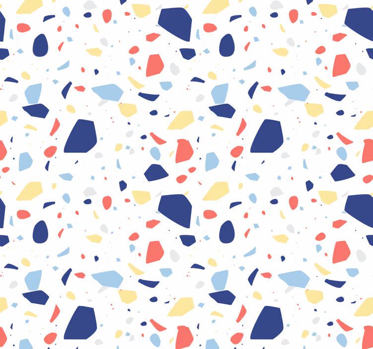 Home office roller blind elegant terrazzo design - TenStickers