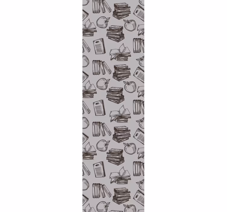 Home office roller blind with vintage study style - TenStickers