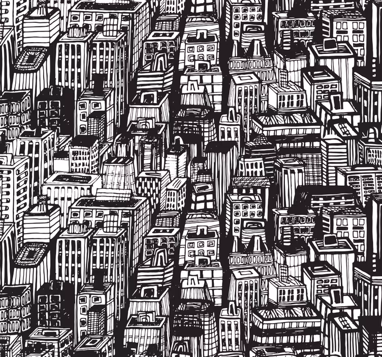 Home office roller blind new york skyline - TenStickers