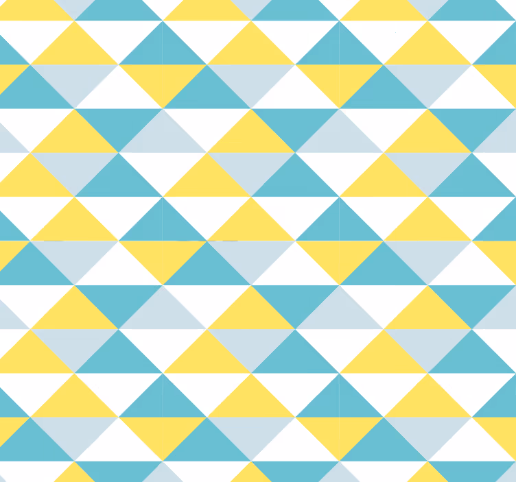 Home office roller blind in yellow and blue tile - TenStickers