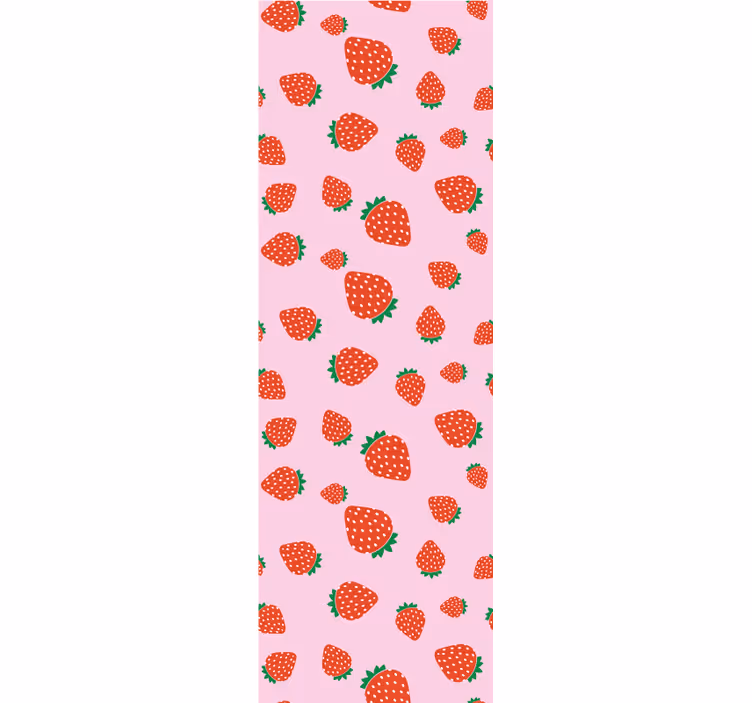 Kitchen roller blind in sweet strawberry pattern - TenStickers