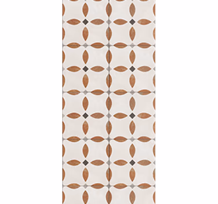 Kitchen roller blind with beige geometric texture - TenStickers