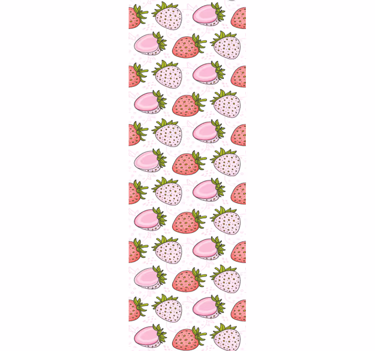 Kitchen roller blind strawberry pattern design - TenStickers