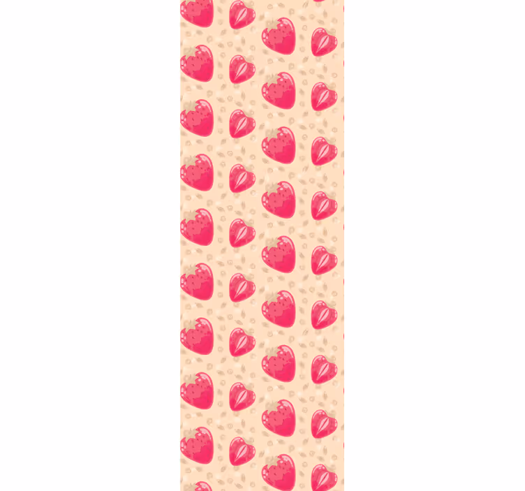 Kitchen roller blind with heart design - TenStickers