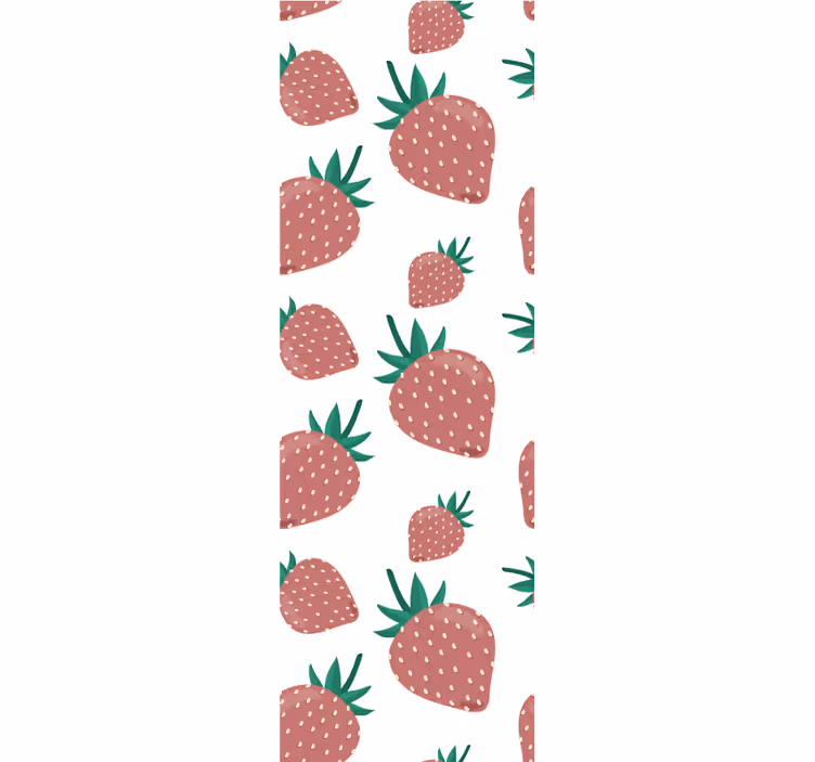 Kitchen roller blind strawberry design - TenStickers