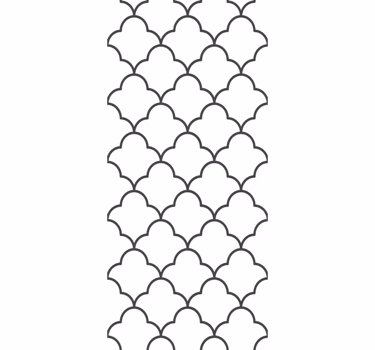 Kitchen roller blind with geometric moroccan design - TenStickers
