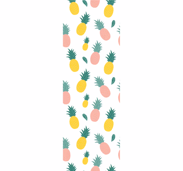 Kitchen roller blind with pineapple fruit pattern - TenStickers