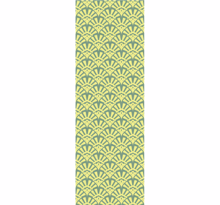 Kitchen roller blind in lemon 70s pattern - TenStickers