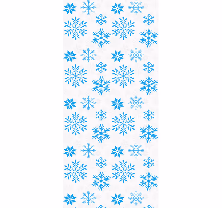 Kitchen roller blind snow crystal design - TenStickers