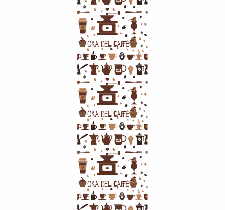 Kitchen roller blind coffee time - TenStickers