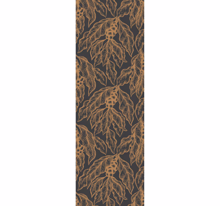 Kitchen roller blind with coffee tree branch design - TenStickers