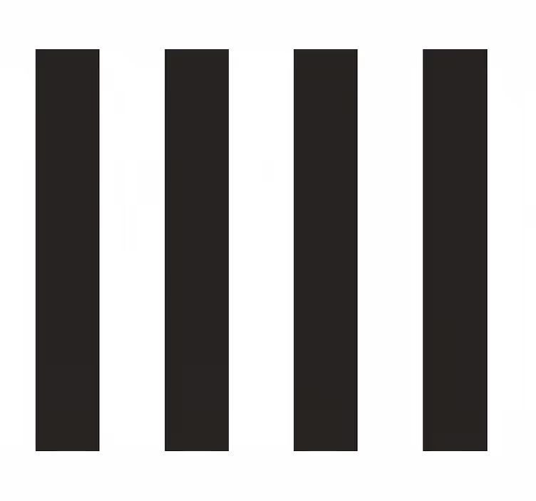 Kitchen roller blind in white and black stripes - TenStickers