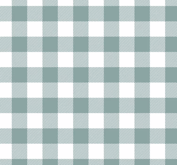 Green tartan kitchen roller blind - TenStickers