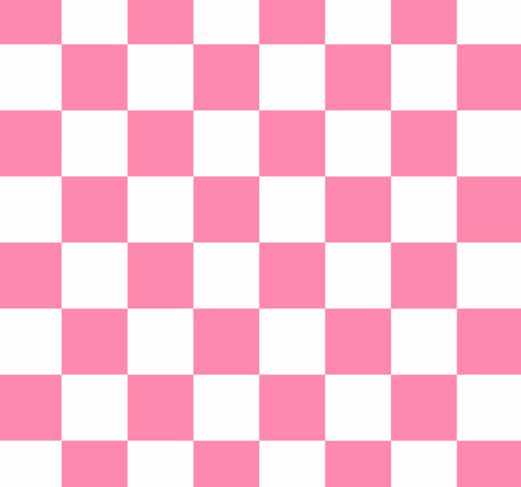 Pink checked kitchen roller blind - TenStickers