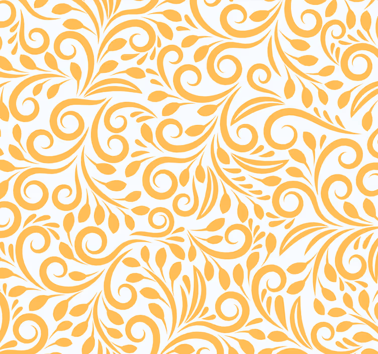 Kitchen roller blind with yellow polish flowers - TenStickers