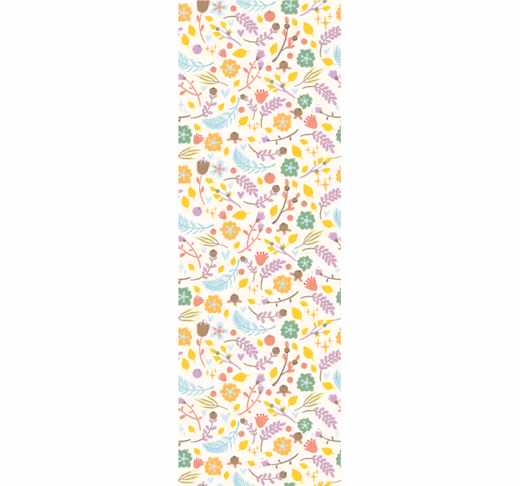 Kitchen roller blind with traditional polish flower design - TenStickers