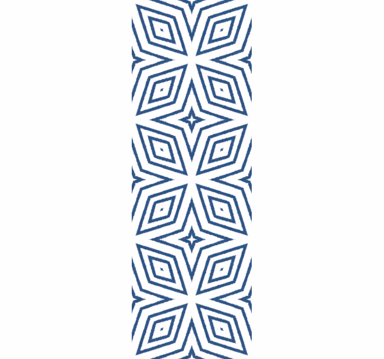 Dining room roller blind handcrafted jute diamond design - TenStickers
