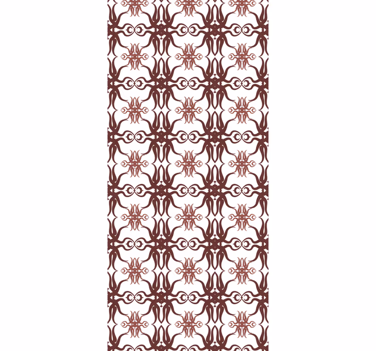 Dining room roller blind in original damask design - TenStickers