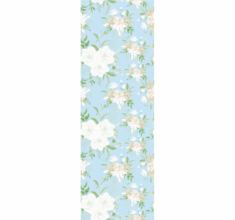 Wild floral grandmillennial style dining room roller blind - TenStickers