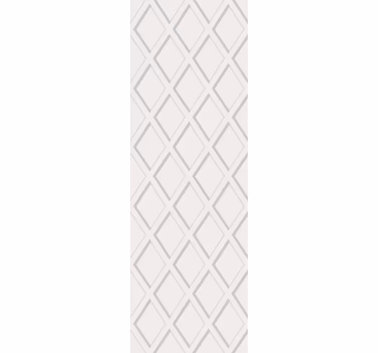 Dining room roller blind with 3d diamond hamptons pattern - TenStickers