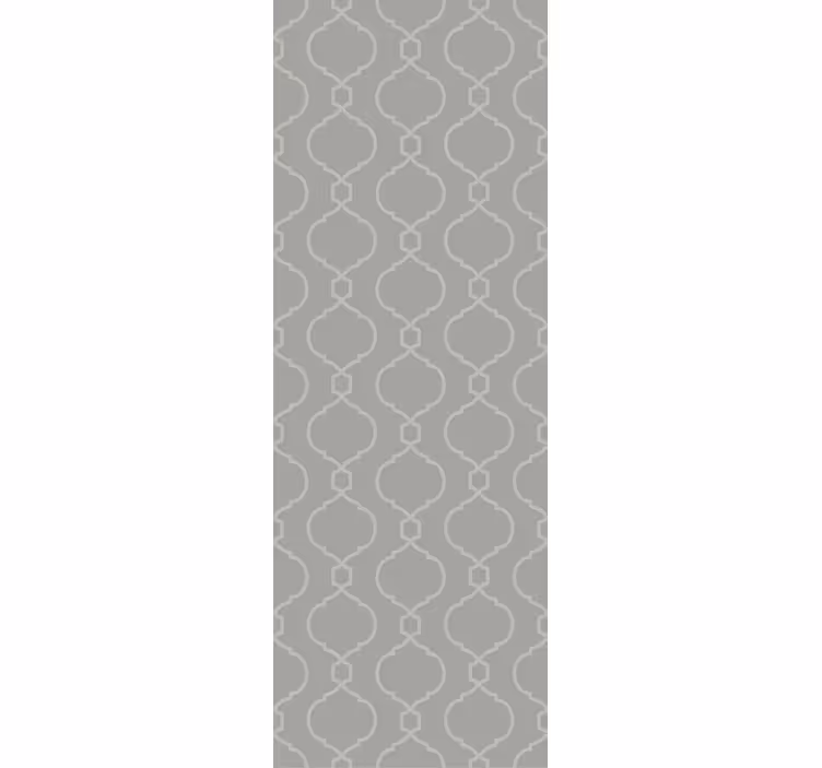 Dining room roller blind in gray geometric pattern - TenStickers
