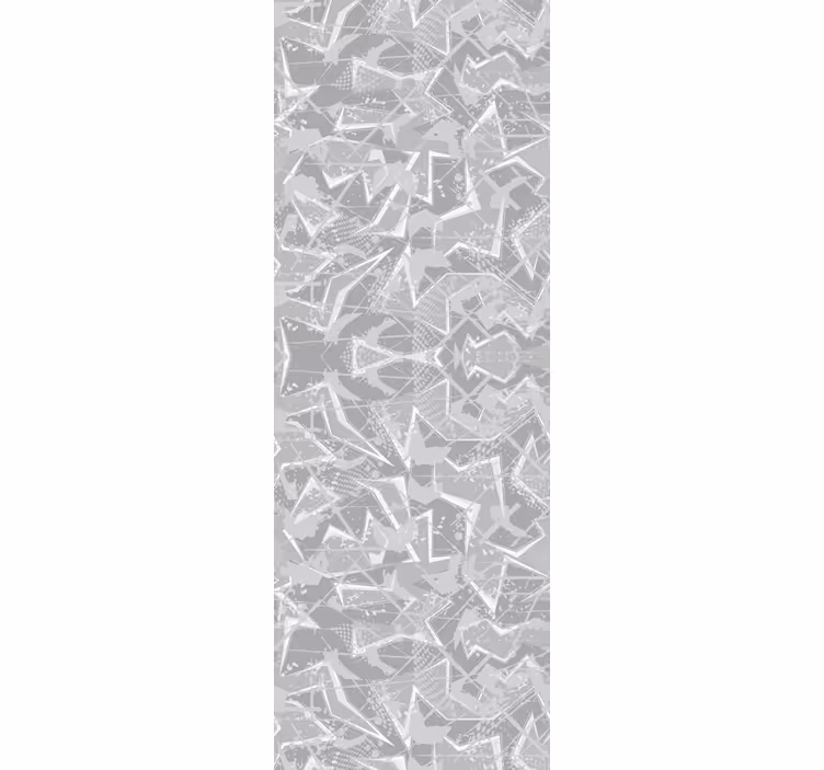 Dining room roller blind with gray 80's fine graphics - TenStickers