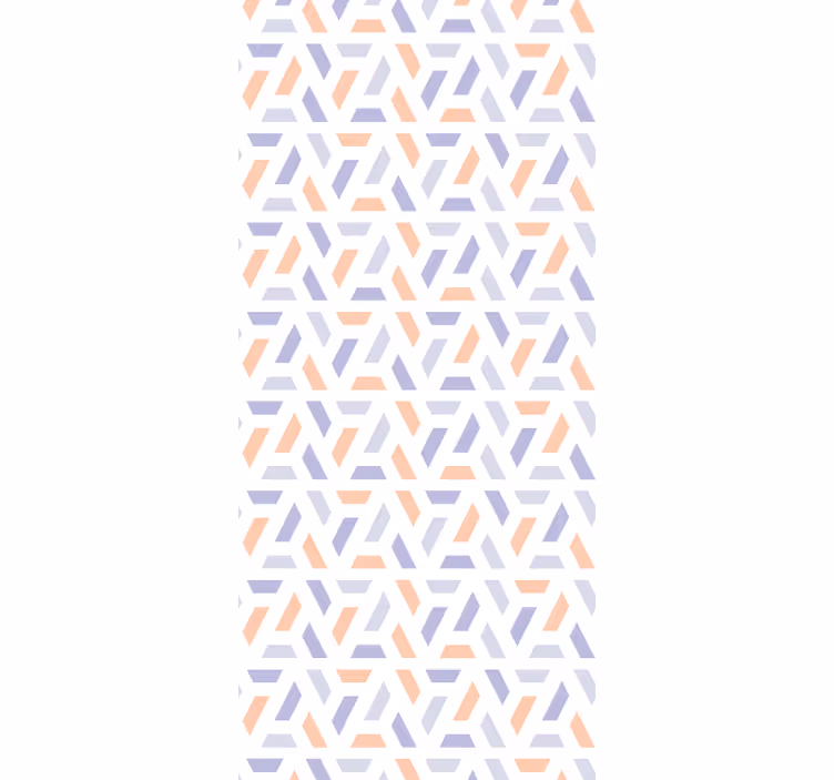 Dining room roller blind nordic style geometric lines - TenStickers