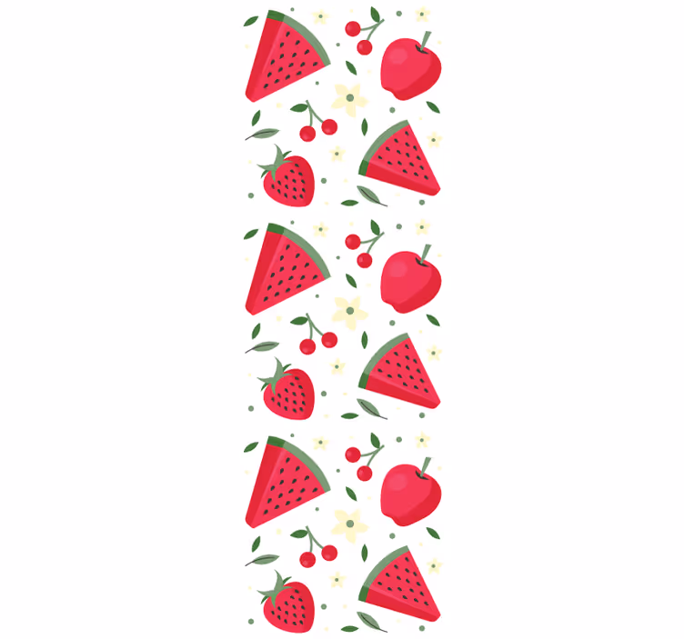 Dining room roller blind with fruit pattern design - TenStickers
