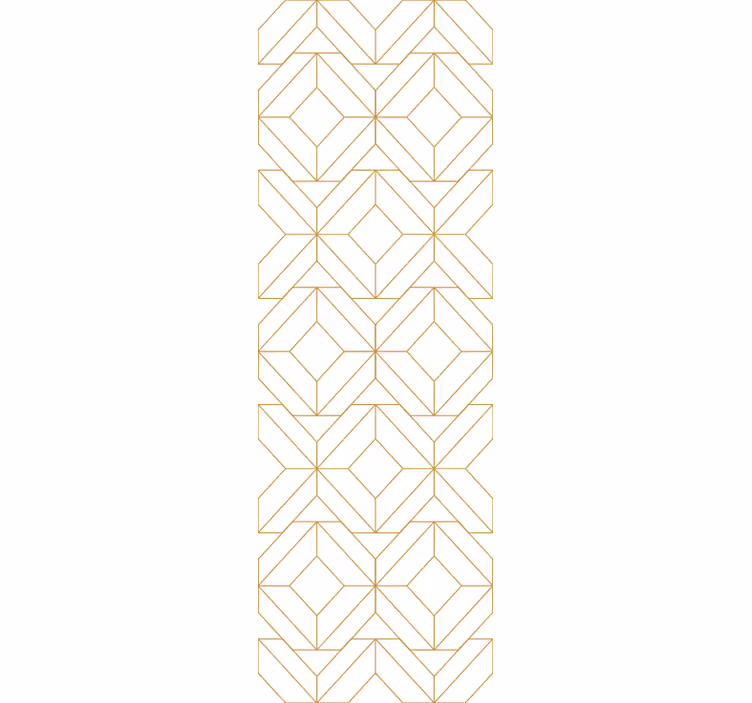 Dining room roller blind with modern geometric design - TenStickers