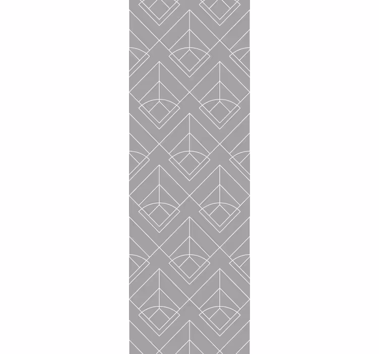Dining room roller blind in luxury white lines - TenStickers
