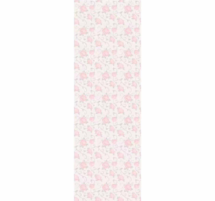 Dining room roller blind in vintage little flowers - TenStickers