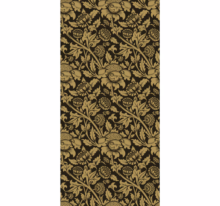 Dining room roller blind vintage french floral design - TenStickers