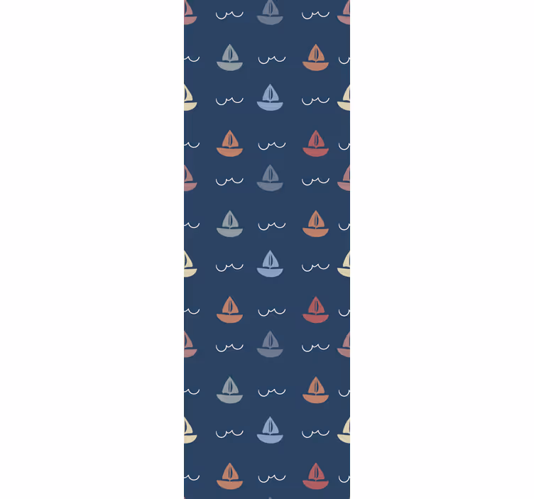 Children room roller blind with sailing boats motif - TenStickers