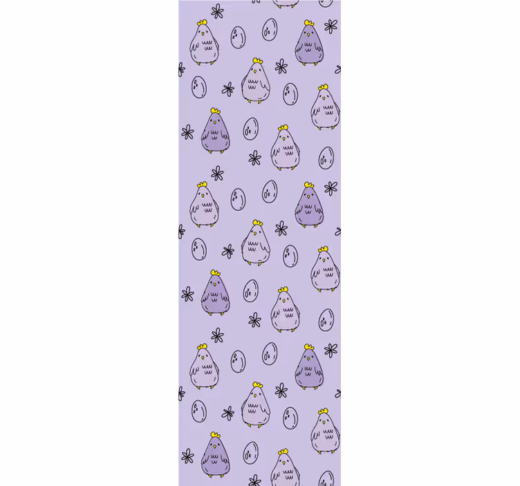 Children room roller blind chick pattern design - TenStickers