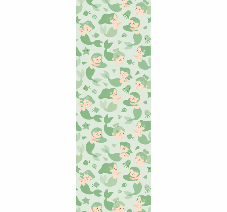 Playful mermaids children room roller blind - TenStickers