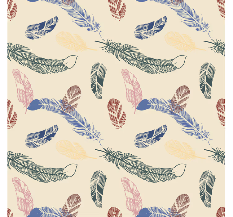Children room roller blind colorful feathers - TenStickers