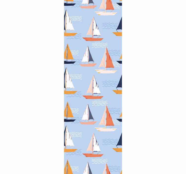 Children room roller blind happy sailboat design - TenStickers