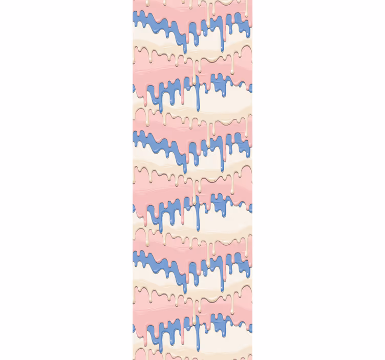 Pastel paint dripping children room roller blind - TenStickers