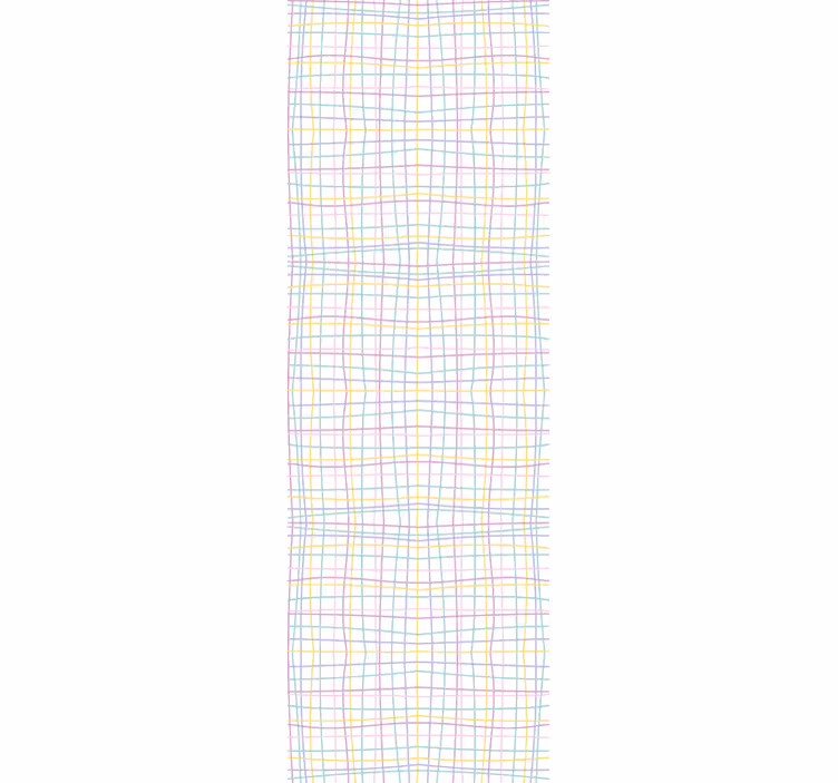Children room roller blind in pastel grid pattern - TenStickers