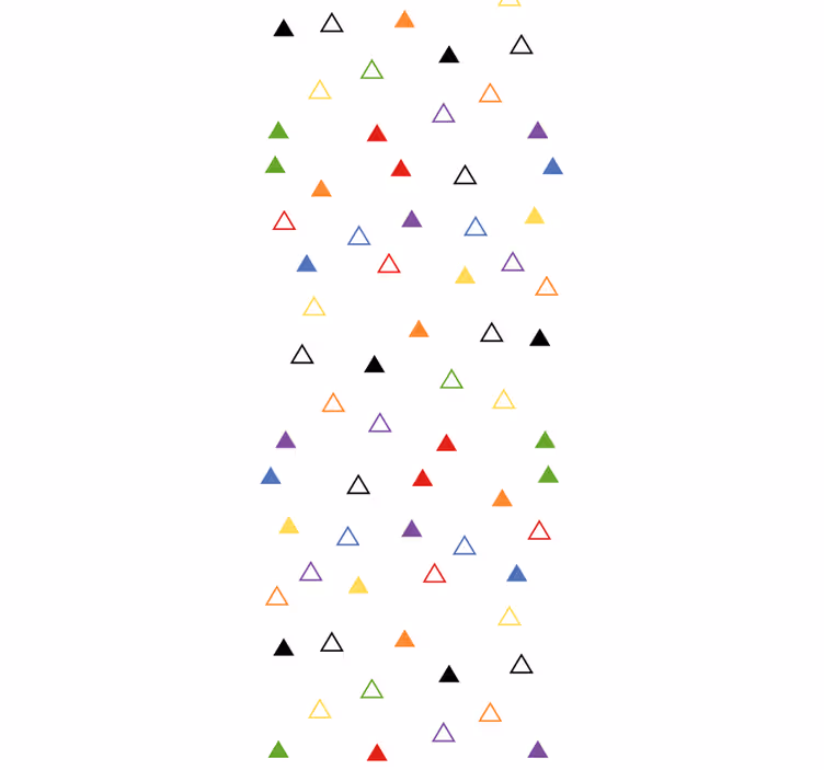 Children room roller blind colorful hollow triangles - TenStickers